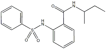 N-(sec-butyl)-2-[(phenylsulfonyl)amino]benzamide