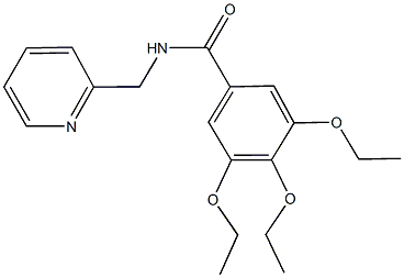 3,4,5-triethoxy-N-(2-pyridinylmethyl)benzamide Structure