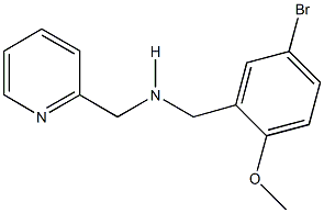 N-(5-bromo-2-methoxybenzyl)-N-(2-pyridinylmethyl)amine Structure