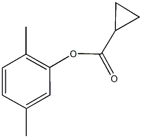 2,5-dimethylphenyl cyclopropanecarboxylate 结构式