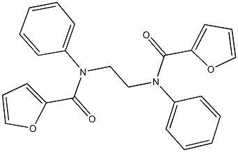 N-[2-(2-furoylanilino)ethyl]-N-phenyl-2-furamide Struktur