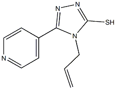 4-allyl-5-(4-pyridinyl)-4H-1,2,4-triazole-3-thiol 结构式