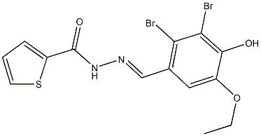  N'-(2,3-dibromo-5-ethoxy-4-hydroxybenzylidene)-2-thiophenecarbohydrazide