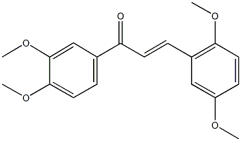 3-(2,5-dimethoxyphenyl)-1-(3,4-dimethoxyphenyl)-2-propen-1-one 结构式