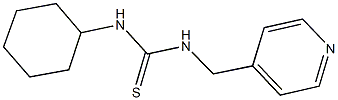 N-cyclohexyl-N'-(4-pyridinylmethyl)thiourea Struktur