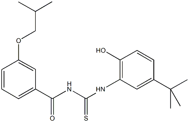  N-(5-tert-butyl-2-hydroxyphenyl)-N'-(3-isobutoxybenzoyl)thiourea