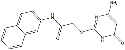 2-[(4-amino-6-oxo-1,6-dihydro-2-pyrimidinyl)sulfanyl]-N-(2-naphthyl)acetamide