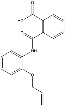 2-{[2-(allyloxy)anilino]carbonyl}benzoic acid,,结构式