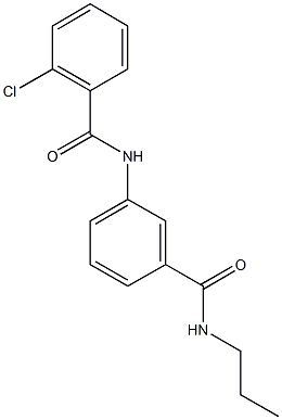  2-chloro-N-{3-[(propylamino)carbonyl]phenyl}benzamide