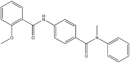  2-methoxy-N-{4-[(methylanilino)carbonyl]phenyl}benzamide