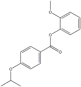 2-methoxyphenyl 4-isopropoxybenzoate,,结构式