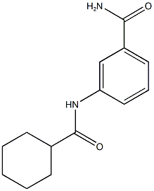 3-[(cyclohexylcarbonyl)amino]benzamide,,结构式