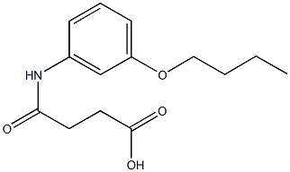4-(3-butoxyanilino)-4-oxobutanoic acid,,结构式