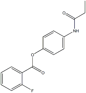 4-(propionylamino)phenyl 2-fluorobenzoate