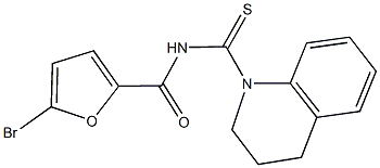 5-bromo-N-[3,4-dihydro-1(2H)-quinolinylcarbothioyl]-2-furamide Structure