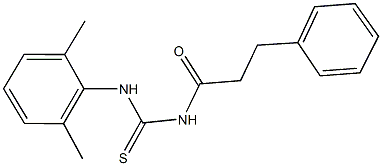 N-(2,6-dimethylphenyl)-N'-(3-phenylpropanoyl)thiourea