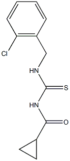 N-(2-chlorobenzyl)-N'-(cyclopropylcarbonyl)thiourea 结构式