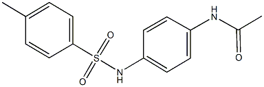 N-(4-{[(4-methylphenyl)sulfonyl]amino}phenyl)acetamide,,结构式