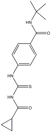 N-(tert-butyl)-4-({[(cyclopropylcarbonyl)amino]carbothioyl}amino)benzamide