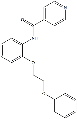 N-[2-(2-phenoxyethoxy)phenyl]isonicotinamide Structure