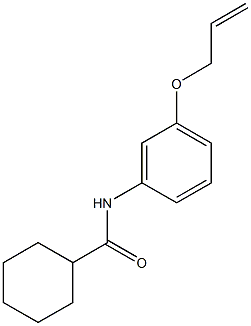 N-[3-(allyloxy)phenyl]cyclohexanecarboxamide Structure