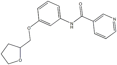 N-[3-(tetrahydro-2-furanylmethoxy)phenyl]nicotinamide,,结构式