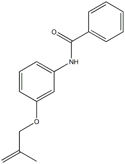 N-{3-[(2-methyl-2-propenyl)oxy]phenyl}benzamide Structure