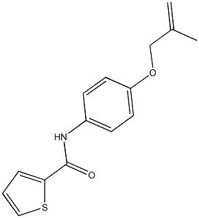 N-{4-[(2-methyl-2-propenyl)oxy]phenyl}-2-thiophenecarboxamide Structure