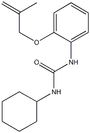 N-cyclohexyl-N'-{2-[(2-methyl-2-propenyl)oxy]phenyl}urea Structure