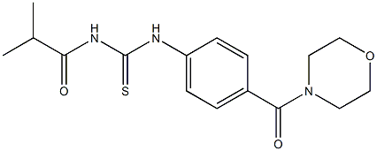 N-isobutyryl-N'-[4-(4-morpholinylcarbonyl)phenyl]thiourea,,结构式