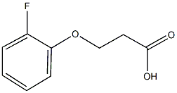 3-(2-Fluorophenoxy)propanoic acid Structure