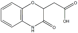 (3-OXO-3,4-DIHYDRO-2H-1,4-BENZOXAZIN-2-YL)ACETIC ACID Structure