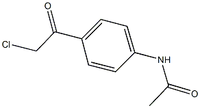 N-(4-(2-chloroacetyl)phenyl)acetamide 化学構造式
