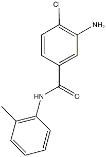 3-amino-4-chloro-N-(2-methylphenyl)benzamide,,结构式