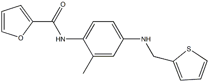 N-{2-methyl-4-[(2-thienylmethyl)amino]phenyl}-2-furamide Structure