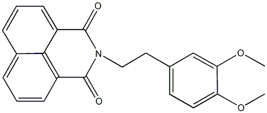 2-[2-(3,4-dimethoxyphenyl)ethyl]-1H-benzo[de]isoquinoline-1,3(2H)-dione Structure