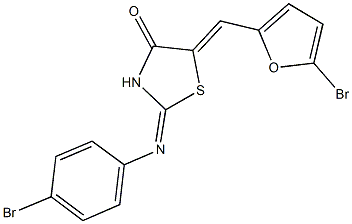 5-[(5-bromo-2-furyl)methylene]-2-[(4-bromophenyl)imino]-1,3-thiazolidin-4-one