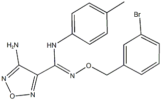 4-amino-N'-[(3-bromobenzyl)oxy]-N-(4-methylphenyl)-1,2,5-oxadiazole-3-carboximidamide