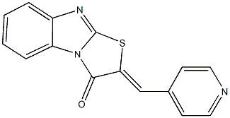 2-(4-pyridinylmethylene)[1,3]thiazolo[3,2-a]benzimidazol-3(2H)-one Structure