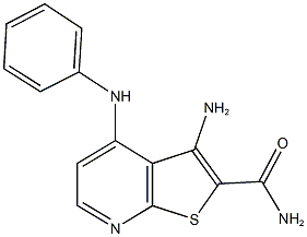 3-amino-4-anilinothieno[2,3-b]pyridine-2-carboxamide Structure