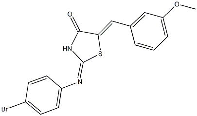 2-[(4-bromophenyl)imino]-5-(3-methoxybenzylidene)-1,3-thiazolidin-4-one