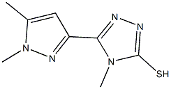 5-(1,5-dimethyl-1H-pyrazol-3-yl)-4-methyl-4H-1,2,4-triazol-3-yl hydrosulfide|