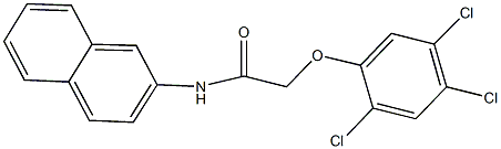 N-(2-naphthyl)-2-(2,4,5-trichlorophenoxy)acetamide 化学構造式