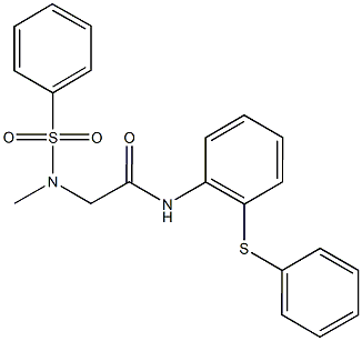 2-[methyl(phenylsulfonyl)amino]-N-[2-(phenylsulfanyl)phenyl]acetamide