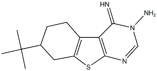 7-tert-butyl-4-imino-5,6,7,8-tetrahydro[1]benzothieno[2,3-d]pyrimidin-3(4H)-ylamine