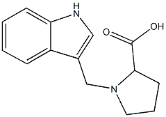 1-(1H-indol-3-ylmethyl)proline 结构式