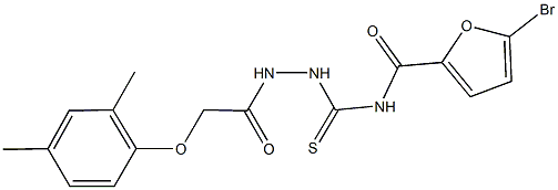 5-bromo-N-({2-[(2,4-dimethylphenoxy)acetyl]hydrazino}carbothioyl)-2-furamide Structure