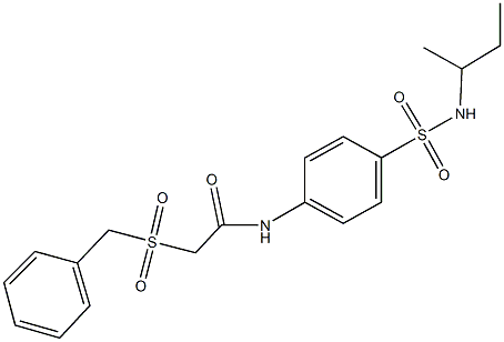  2-(benzylsulfonyl)-N-{4-[(sec-butylamino)sulfonyl]phenyl}acetamide