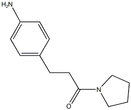 4-[3-oxo-3-(1-pyrrolidinyl)propyl]phenylamine Struktur