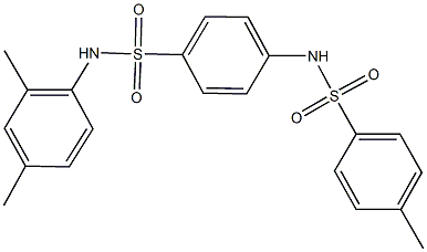 N-(2,4-dimethylphenyl)-4-{[(4-methylphenyl)sulfonyl]amino}benzenesulfonamide Structure